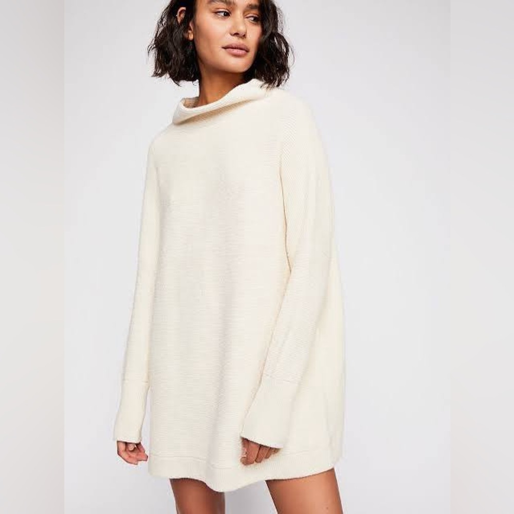 Free People ottoman slouchy tunic in ecru